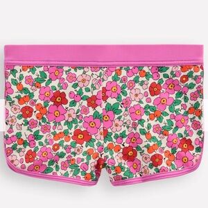 Mini Boden size 13-14 pink apple blossom floral swim shorts -